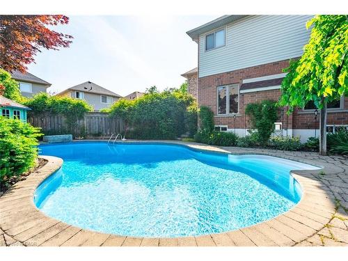 2338 Norland Drive, Burlington, ON - Outdoor With In Ground Pool With Deck Patio Veranda With Backyard