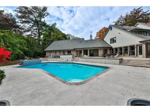 500 Comanche Road, Mississauga, ON - Outdoor With In Ground Pool With Backyard