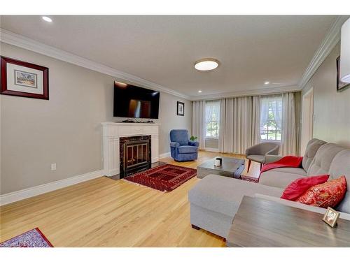 1275 Donlea Crescent, Oakville, ON - Indoor Photo Showing Living Room With Fireplace