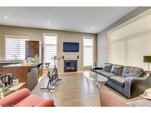 43 Third Road E, Hamilton, ON - Indoor Photo Showing Living Room With Fireplace