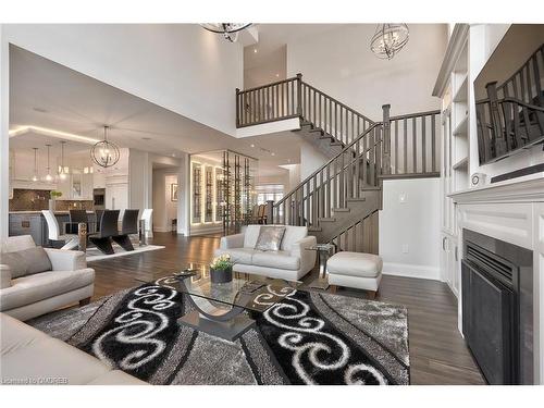 390 Sandhurst Drive, Oakville, ON - Indoor Photo Showing Living Room With Fireplace