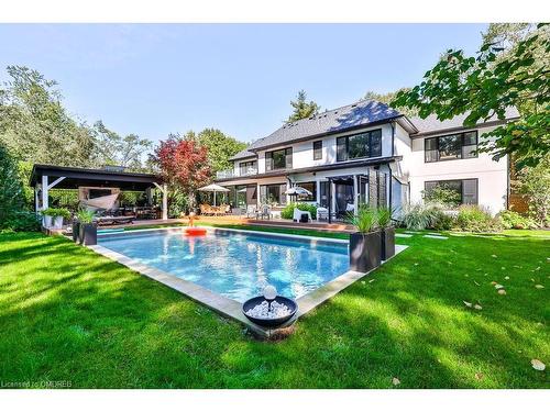 200 Chartwell Road, Oakville, ON - Outdoor With In Ground Pool With Backyard