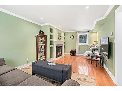 32 Agnes Street, Caledon, ON - Indoor Photo Showing Living Room With Fireplace