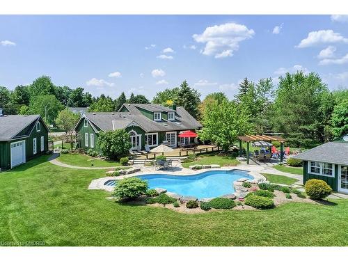 27 Weneil Drive, Freelton, ON - Outdoor With In Ground Pool With Deck Patio Veranda