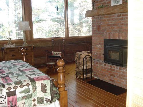 644 Bay Lake Road, Bancroft, ON - Indoor With Fireplace