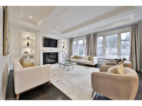 1389 Weaver Avenue, Oakville, ON - Indoor Photo Showing Living Room With Fireplace
