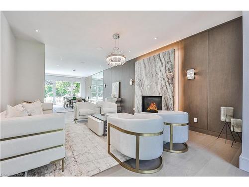 2250 Chancery Lane W, Oakville, ON - Indoor Photo Showing Living Room With Fireplace