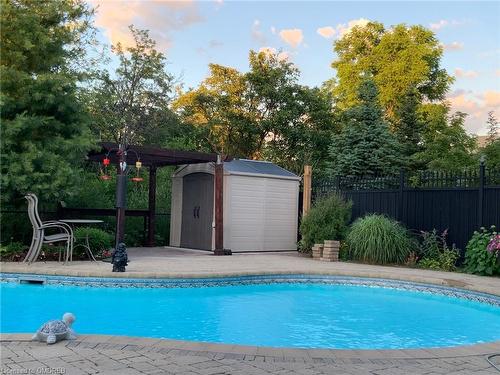 203 Burloak Drive, Oakville, ON - Outdoor With In Ground Pool With Backyard