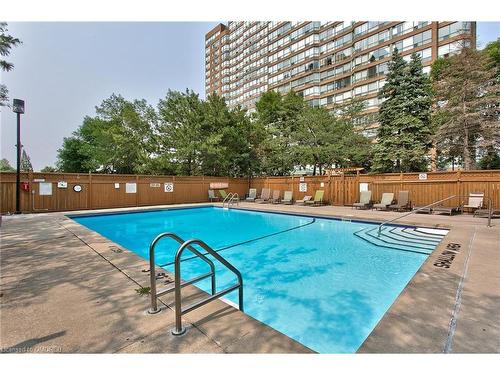 603-1270 Maple Crossing Boulevard, Burlington, ON - Outdoor With In Ground Pool With Backyard