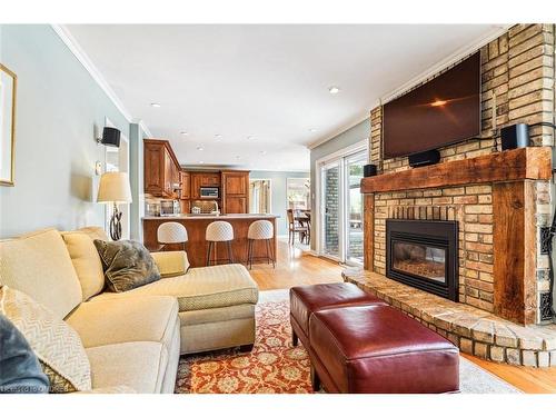 2231 Britannia Road, Burlington, ON - Indoor Photo Showing Living Room With Fireplace