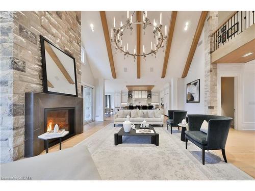 44 Wanita Road, Mississauga, ON - Indoor With Fireplace