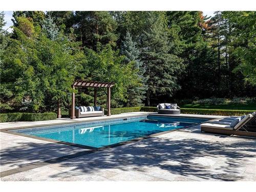 121 Rebecca Court, Maple, ON - Outdoor With In Ground Pool With Backyard