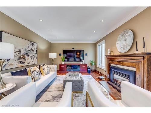 2171 Dunvegan Avenue, Oakville, ON - Indoor Photo Showing Living Room With Fireplace