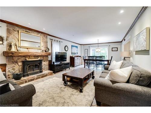 1380 Merrybrook Lane, Oakville, ON - Indoor Photo Showing Living Room With Fireplace