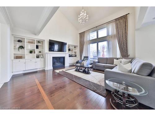 1841 Hindhead Road, Mississauga, ON - Indoor Photo Showing Living Room With Fireplace