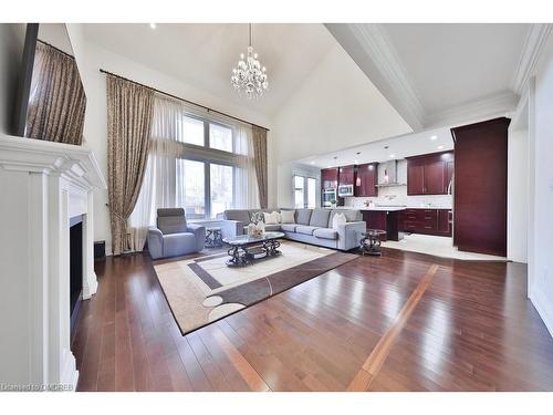 1841 Hindhead Road, Mississauga, ON - Indoor Photo Showing Living Room With Fireplace