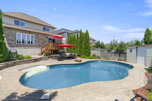 104 Garth Trails Crescent, Hamilton, ON - Outdoor With In Ground Pool With Deck Patio Veranda With Backyard