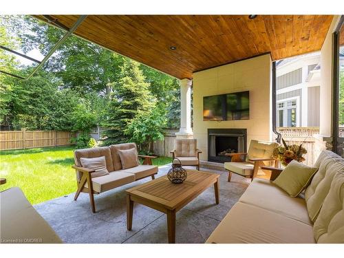 1060 Melvin Avenue, Oakville, ON - Outdoor With Fireplace