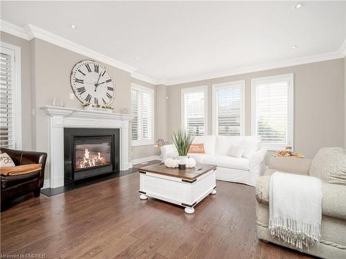 185 Holloway Terrace, Milton, ON - Indoor Photo Showing Living Room With Fireplace