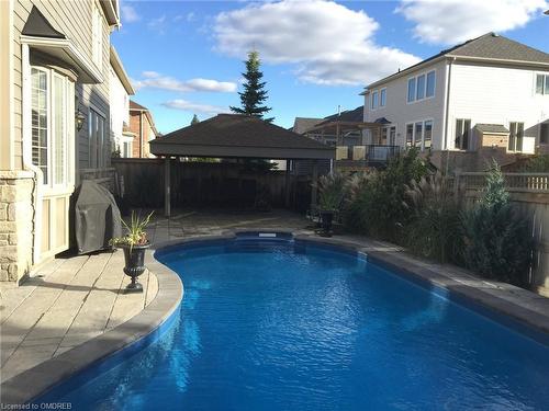 185 Holloway Terrace, Milton, ON - Outdoor With In Ground Pool