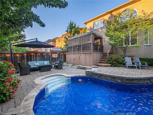174 Tawny Crescent, Oakville, ON - Outdoor With In Ground Pool With Deck Patio Veranda