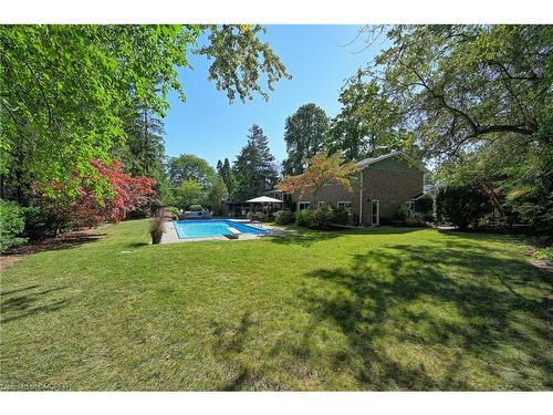153 Wolfdale Avenue, Oakville, ON - Outdoor With In Ground Pool With Backyard
