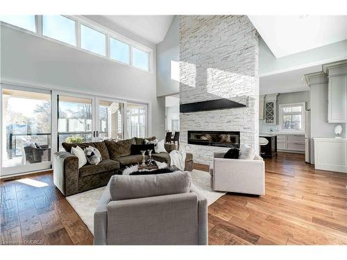 4496 Henderson Road, Milton, ON - Indoor Photo Showing Living Room With Fireplace