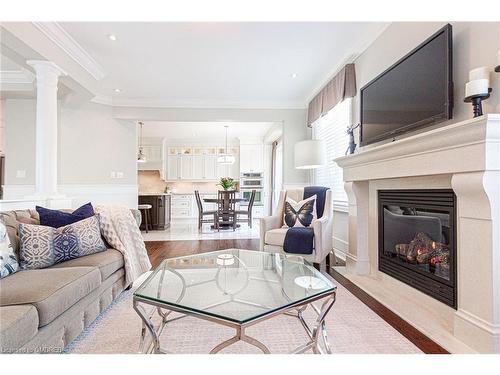 279 Kincardine Terrace, Milton, ON - Indoor Photo Showing Living Room With Fireplace