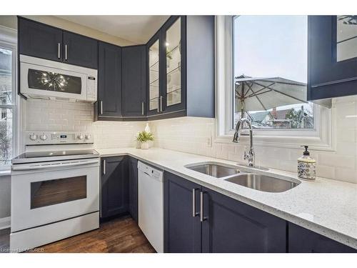 95 Scott Street, Kitchener, ON - Indoor Photo Showing Kitchen With Double Sink