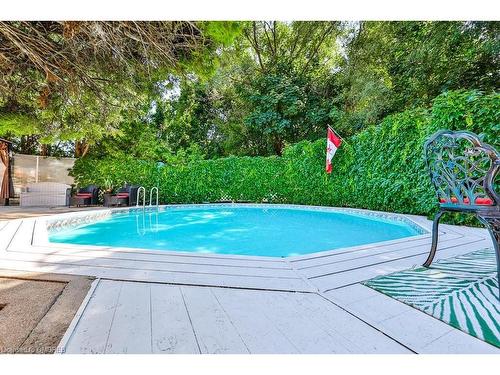 908 Partridge Drive, Burlington, ON - Outdoor With In Ground Pool