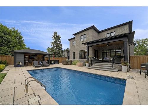69 Miles Street, Milton, ON - Outdoor With In Ground Pool With Deck Patio Veranda
