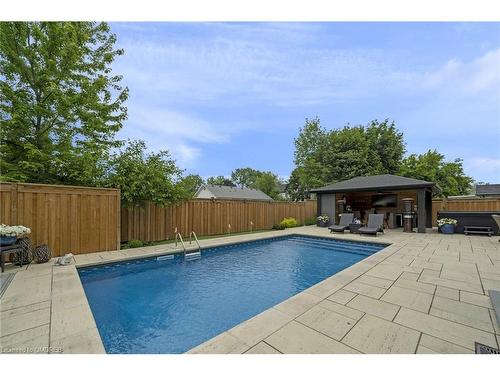 69 Miles Street, Milton, ON - Outdoor With In Ground Pool With Backyard