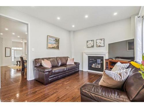 3331 Ruth Fertel Drive, Mississauga, ON - Indoor Photo Showing Living Room With Fireplace