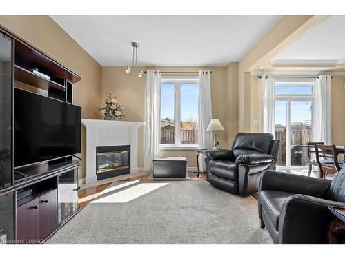 2468 Sutton Drive, Burlington, ON - Indoor Photo Showing Living Room With Fireplace