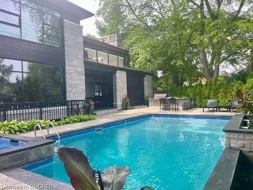 259 Burgundy Drive, Oakville, ON - Outdoor With In Ground Pool With Backyard