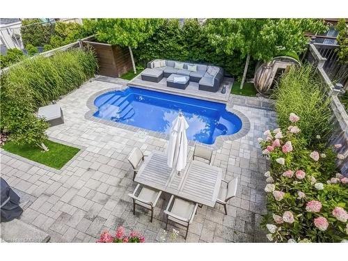 15 Fiddlehead Crescent, Waterdown, ON - Outdoor With In Ground Pool With Deck Patio Veranda
