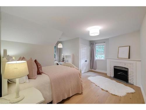 1330 Birchwood Heights Drive, Mississauga, ON - Indoor Photo Showing Bedroom With Fireplace