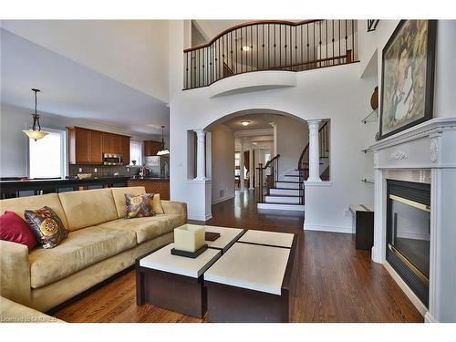 3403 Fox Run Circle, Oakville, ON - Indoor Photo Showing Living Room With Fireplace
