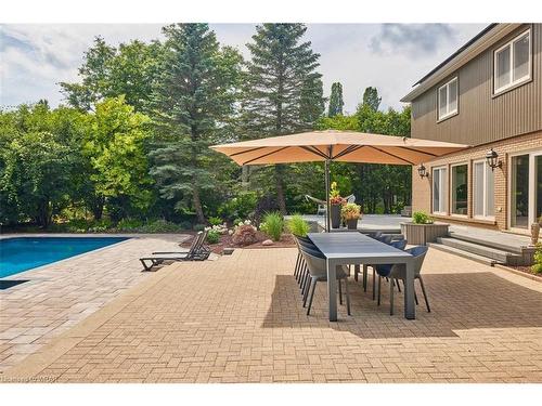 587 Manorwood Court, Waterloo, ON - Outdoor With In Ground Pool With Deck Patio Veranda