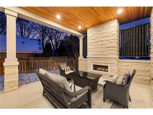 2409 Lakeshore Road, Burlington, ON - Outdoor With Fireplace With Exterior