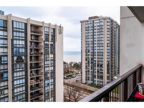 1208-2185 Marine Drive, Oakville, ON - Outdoor With Balcony With Facade