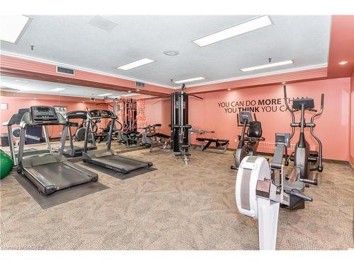 1208-2185 Marine Drive, Oakville, ON - Indoor Photo Showing Gym Room