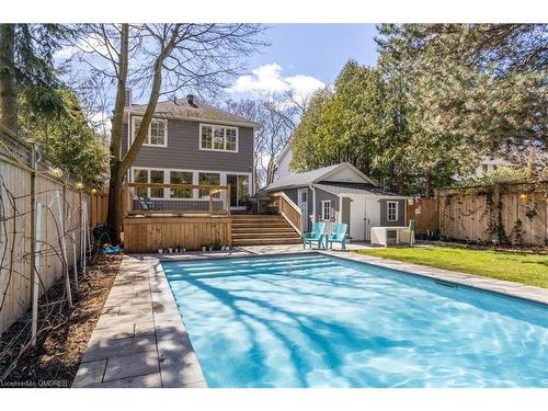 283 Douglas Avenue, Oakville, ON - Outdoor With In Ground Pool With Deck Patio Veranda