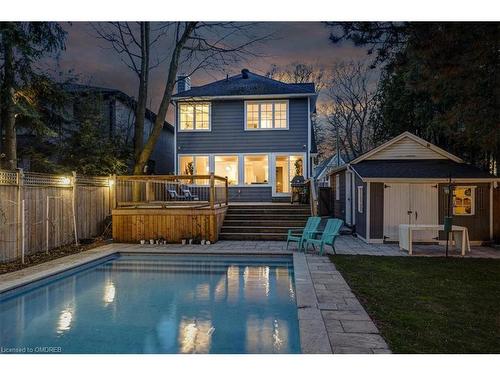 283 Douglas Avenue, Oakville, ON - Outdoor With In Ground Pool With Deck Patio Veranda