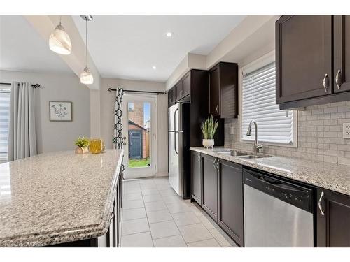 47 Postmaster Drive, Kitchener, ON - Indoor Photo Showing Kitchen With Double Sink