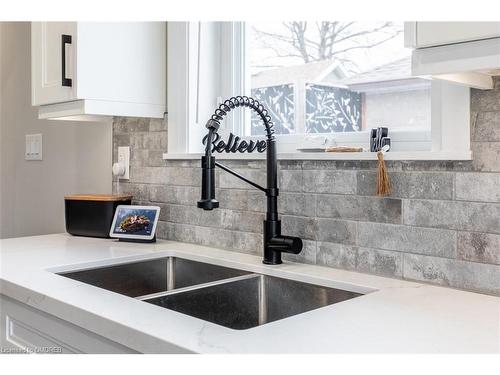 375 George Street, Milton, ON - Indoor Photo Showing Kitchen With Double Sink