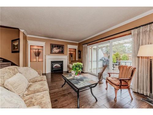 63 Tradewind Drive, Oakville, ON - Indoor Photo Showing Living Room With Fireplace