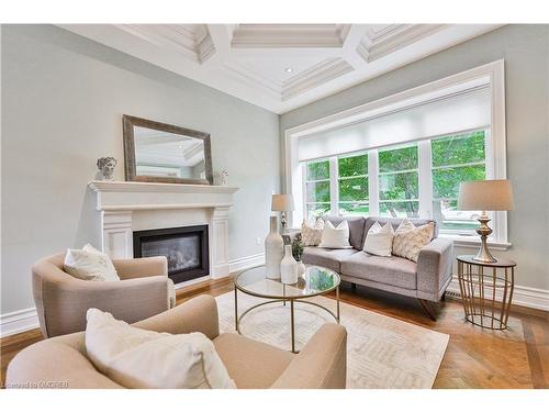 469 Maple Grove Drive, Oakville, ON - Indoor Photo Showing Living Room With Fireplace