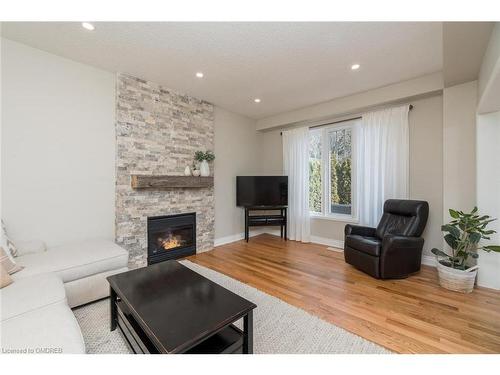 1 Archstone Street, Whitby, ON - Indoor Photo Showing Living Room With Fireplace