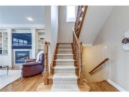 2018 Heatherwood Drive, Oakville, ON - Indoor Photo Showing Other Room With Fireplace